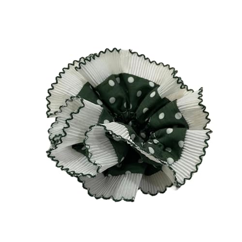 Gepunktete Spitzenverkleidung Haare Knackig Für Frauen Mädchen Mehrschichtiges Haar Elastizität Spitzenrunchies Französisch Hairtie Friseur Styling Tool von ZBIianxer