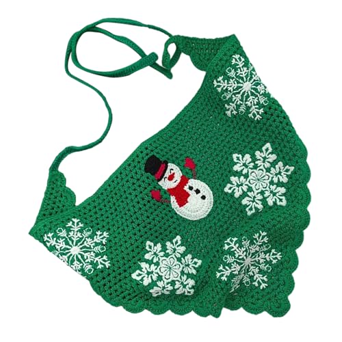 Haarschal Schneeflocken Stirnband Kopfwickel Weihnachten Gestrickt Weihnachtsmann Für Erwachsene Kreative Einzigartige Kopfbedeckung Foto Requisiten von ZBIianxer