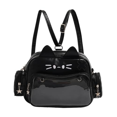 Mehrzweck Schultertasche Mit Katzenohren Und Verstellbaren Trägern Großes Fassungsvermögen Durchsichtige Tasche Itabag Rucksack Für Pin Display von ZBIianxer