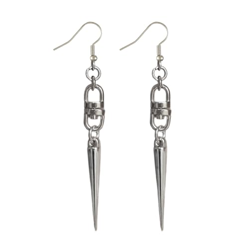 Mode Pointy Kegelstropfen Ohrringe Alternative Mode Gothic Schmuck Elegante Punkzubehör Für Styles Enthusiasten Moon Star Ohrringe von ZBIianxer