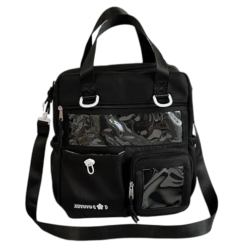 Rucksack Mit Großer Kapazität Transparenter Schulbeutel Daypack Schulter Crossbody Tasche Casual Rucksack Notebook Tasche Handtasche Rucksack Mit Großer Kapazität Transparenter Schulbeutel Daypack Schulter Crossbody Tasche Casual Rucksack Notebook Tasche Handtasche von ZBIianxer