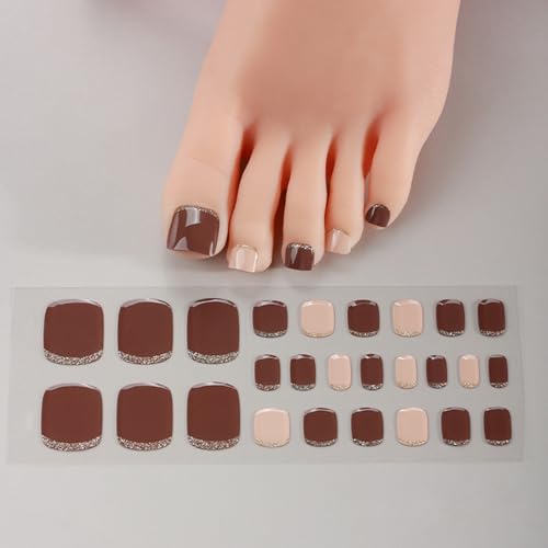 Salon Gel Zehennagelstreifen Schnell Trocknende Gel Wraps LED Lampe Erforderlich Modischer Zehennagel Appeal Für Frauen Und Mädchen von ZBIianxer