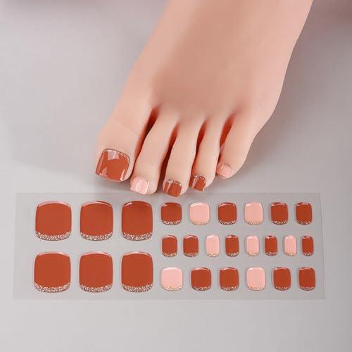 Salon Gel Zehennagelstreifen Schnell Trocknende Gel Wraps LED Lampe Erforderlich Modischer Zehennagel Appeal Für Frauen Und Mädchen von ZBIianxer