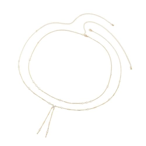 Schimmernde Doppelschicht Taillenkette Körperkette Mit Verstellbarer Größe Und Taillenschmuck Für Frauen Nachtclub Abendkörper von ZBIianxer