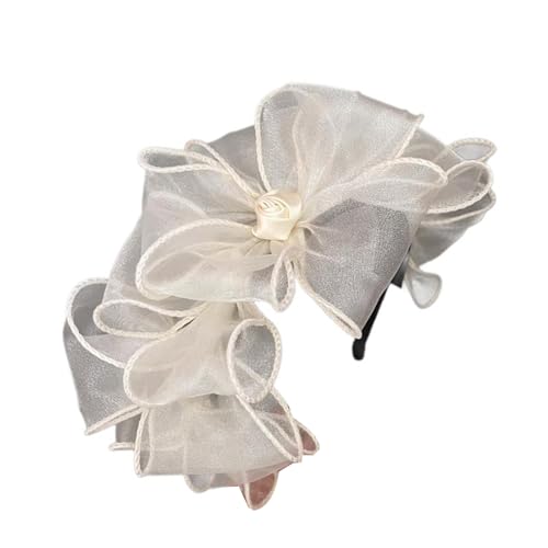 Spitze Bowknot Haarband Für Frauen Elegantes Französisches Netz Stirnband Rutschfest Süßer Fascinator Haarband Für Formelle Anlässe von ZBIianxer