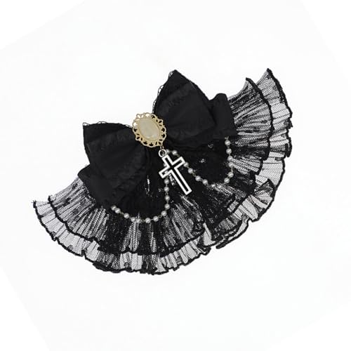 Spitze Bowknot Jabot Haarspange Für Frauen Gekreuzte Anhänger Haarschleifen 2000er Jahre Punk Haarspange Haarspange Alle Passenden Haardekorationen von ZBIianxer