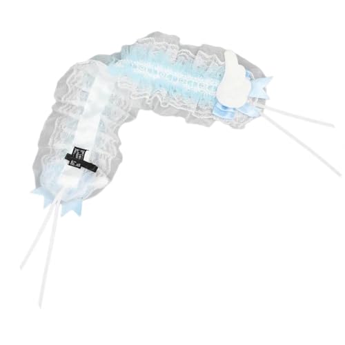 Spitzenstirnband Mit Zartem Flügel Für Den Täglichen Gebrauch Und Besondere Anlässe. Foto Requisiten Mit Weißem Spitzenbesatz von ZBIianxer