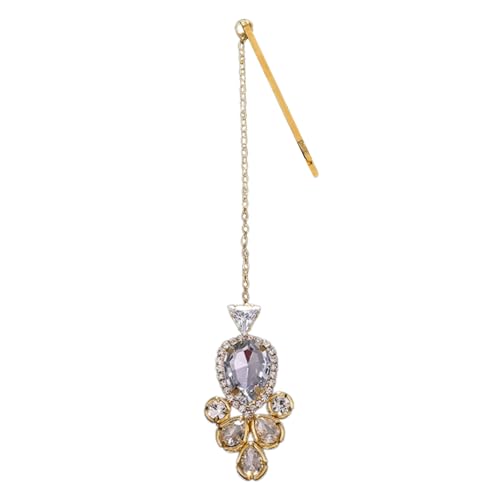 Strasssteine ​​Kristallhaarclip Schmuck Braut Modern Modern Blingbling Wassertropfen Wassertropfen Braut Hochzeitsfeier von ZBIianxer