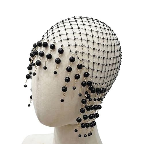 Weiche Und Sichere Perlen Quasten Haarhut Exquisite Perlen Quasten Kopfbedeckung Handgefertigte Ausgehöhlte Designs von ZBIianxer