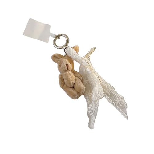 ZBIianxer Bowknot Bag Anhänger Plüsch Charm Handtasche Verzierung Tierbeutel Zubehör Brieftasche Anhänger Für Handtasche Und Telefon Rucksackzubehör Geeignet von ZBIianxer