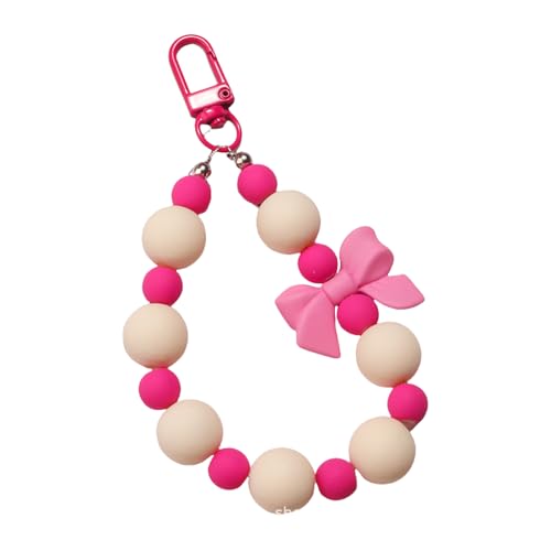 ZBIianxer Bowknot Keychain Perlen Keyring Rucksack Handtasche Anhänger Kreativer Autos Schlüsselkette Süße Bögen Bag Charme Dekorationen Bowknot Keyring Perlen Pendellautos Schlüsselkette Süße Bögen von ZBIianxer
