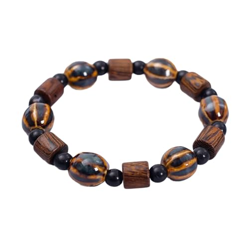 ZBIianxer Einzigartiges Handgefertigtes Keramikarmband Mit Katzen Farbenfrohe Katzen Perlenarmband Mit Einstellbarem Kabel Für Einen Komfortablen Fit Spaß Schmuck von ZBIianxer