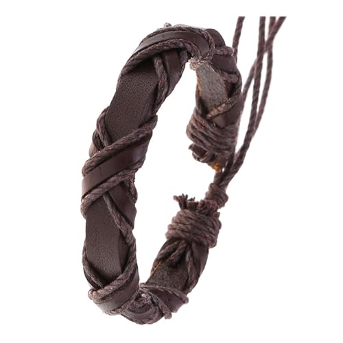 ZBIianxer Einzigartiges Handwerk Mit Robustem PU Lederarmband Für Männer Und Frauen Tragbares Schmuckzubehör Für Stilvolle Outfits von ZBIianxer