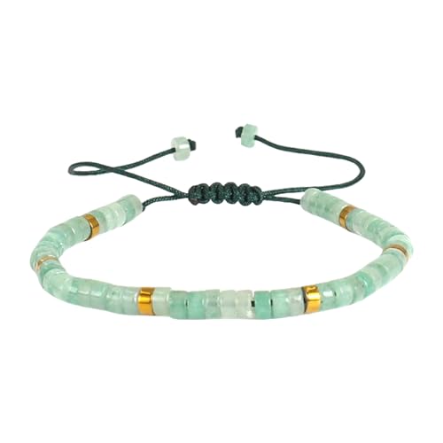 ZBIianxer Handgefertigte Schmuckperlen Armband Verstellbares Seilarmband Künstlerisches Steinarmband Für Komfort Und Stil In Jeder Gelegenheit von ZBIianxer