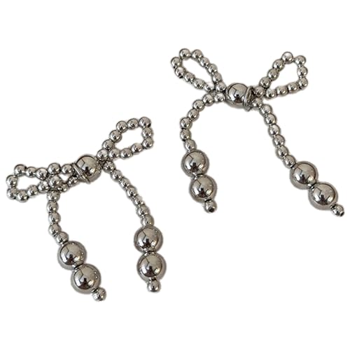 ZBIianxer Modische Perlen Clip Mode Accessoires Elegante Schmetterling Bowknot Designs Für Einzigartige Stile Täglich Kleidung Perlen Bowknot Schuhclips von ZBIianxer