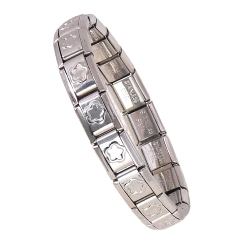 ZBIianxer Raffinierte Italienische Charmearmband Handwerks Set Robous Edelstahlmodule Tragbar Für Stilvolle Accessoires von ZBIianxer