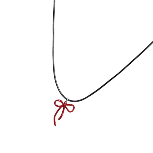ZBIianxer Trendy Bowknot Anhänger Neckchain Trendy Bowknot Anhänger Halskette Elegante Schlüsselbeinkette Für Modische Frauen Elegantes Schmuckzubehör von ZBIianxer