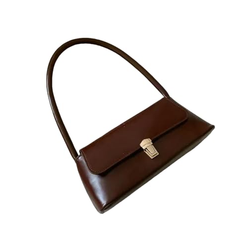 ZBJZUIMEI Schultertasche Damen Crossbody Taschen Für Frauen Design Unterarm Frau Weibliche Handtasche Und Geldbörsen-dunkelbraun-24x9x11cm von ZBJZUIMEI