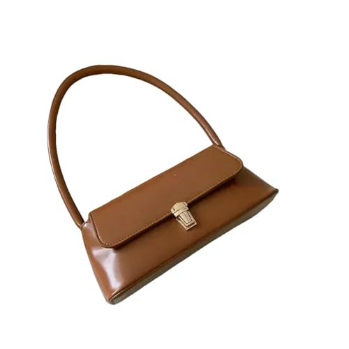 ZBJZUIMEI Schultertasche Damen Crossbody Taschen Für Frauen Design Unterarm Frau Weibliche Handtasche Und Geldbörsen-lichtbraun-24x9x11cm von ZBJZUIMEI