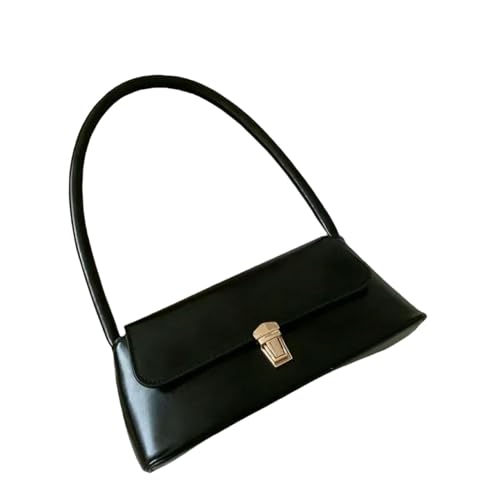 ZBJZUIMEI Schultertasche Damen Crossbody Taschen Für Frauen Design Unterarm Frau Weibliche Handtasche Und Geldbörsen-schwarz-24x9x11cm von ZBJZUIMEI