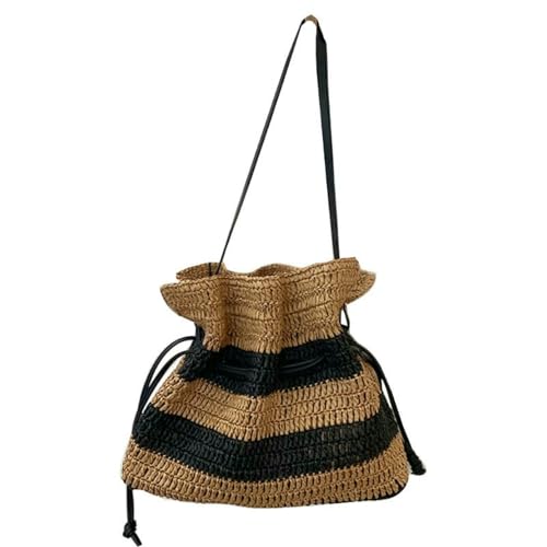 ZBJZUIMEI Strohtaschen Damen Shopper Crossbody Bag Mode Summer Stroh Umhängetaschen Großer Strandtasche Telefonbeutel Für Mädchen Frauen Damen-standard von ZBJZUIMEI