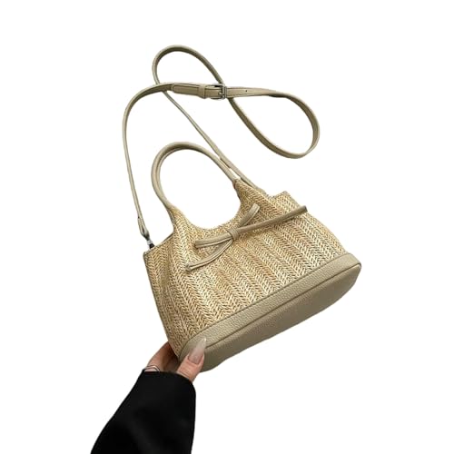 ZBJZUIMEI Strohtaschen Damen Shopper Kleine Stroh Crossbody Taschen Für Frauen Sommer Schultertasche Bogen Strandtaschen Handtaschen Und Geldbörsen-kleine Khaki ZBJZUIMEI Strohtaschen Damen Shopper Kleine Stroh Crossbody Taschen Für Frauen Sommer Schultertasche Bogen Strandtaschen Handtaschen Und Geldbörsen-kleine Khaki von ZBJZUIMEI