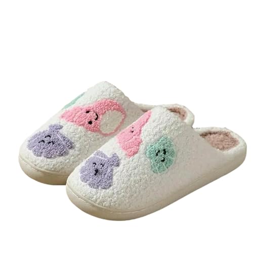 ZBJZUIMEI hausschuhe damen 'sweet Shell Baotou Baumwollschuhe Warm Herbst Winter Haus Halloween Komfortable Weiche Schuhe-weiss-40-41 von ZBJZUIMEI