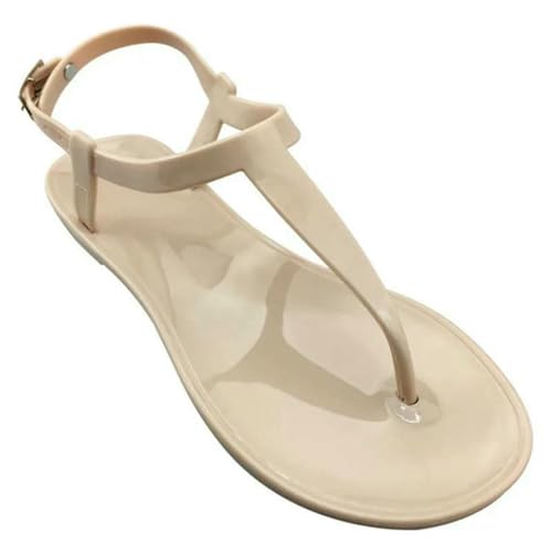 ZBJZUIMEI sandalen damen Frau Sommerschuhe Ladies Flats Outdoor Strand Freizeitrutsch Auf Frauen Süßigkeiten Farbe Komfort-aprikose-38 ZBJZUIMEI sandalen damen Frau Sommerschuhe Ladies Flats Outdoor Strand Freizeitrutsch Auf Frauen Süßigkeiten Farbe Komfort-aprikose-38 von ZBJZUIMEI