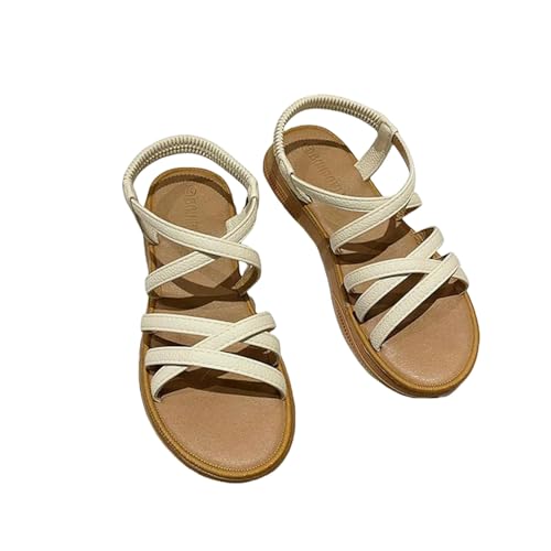 ZBJZUIMEI sandalen damen Frauen Klassiker Knöchelgurt Sommer Flache Schuhe Für Weiche Sohle Flats Lässige Sommerschuhe-beige-2-35 ZBJZUIMEI sandalen damen Frauen Klassiker Knöchelgurt Sommer Flache Schuhe Für Weiche Sohle Flats Lässige Sommerschuhe-beige-2-35 von ZBJZUIMEI