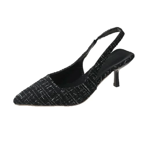 ZBJZUIMEI sandalen damen Slingbacks High Heels Pumps Frauen Spitz Blau Spitzer Zehenpartyschuhe Sommer Dünne Heel -sandalen Schuhe-schwarz-34 ZBJZUIMEI sandalen damen Slingbacks High Heels Pumps Frauen Spitz Blau Spitzer Zehenpartyschuhe Sommer Dünne Heel -sandalen Schuhe-schwarz-34 von ZBJZUIMEI