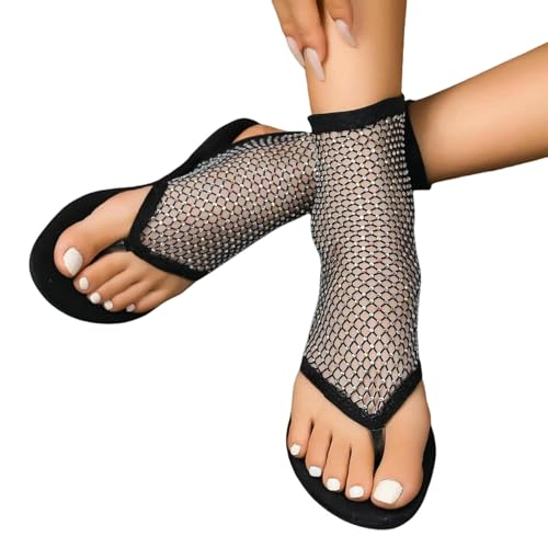 ZBJZUIMEI sandalen damen Vielseitige Frauenschuhe Sommer Neue Runde Flachschuhe Komfor Frauen Retro Einfache Flip Flops Sandaliasdemujer-schwarz-40 ZBJZUIMEI sandalen damen Vielseitige Frauenschuhe Sommer Neue Runde Flachschuhe Komfor Frauen Retro Einfache Flip Flops Sandaliasdemujer-schwarz-40 von ZBJZUIMEI
