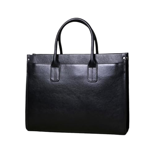 ZBWWBZZ Herren Computer Handtaschen Leder Messenger Schultertaschen Laptop Taschen Tragetaschen 15 Zoll Aktentaschen von ZBWWBZZ