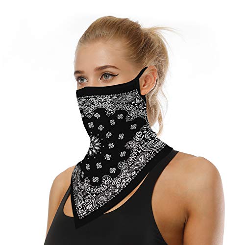 Ohrbügel Gesichtsmaske Nahtlose Bandanas Stirnband Schal Halstuch/Sonnenschutz UV Windschutz Ohrbügel Sturmhaube Gr. Einheitsgröße, Farbe 7 von ZCBRISK