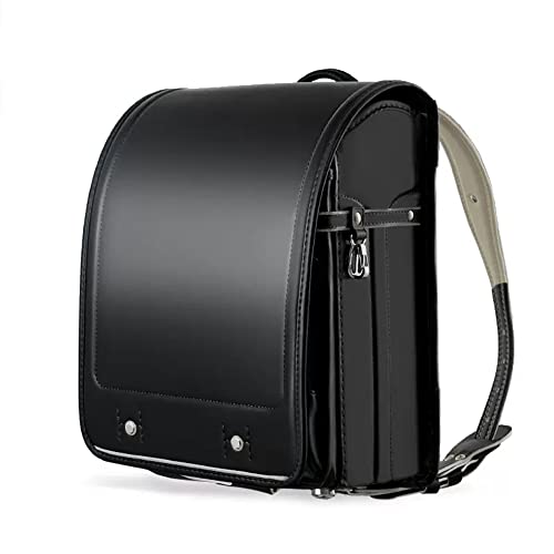 ZCBYBT Ransel Randoseru Japanische Schultaschen Für Mädchen Und Jungen Box Rucksack Große Kapazität Bookbag,26 * 20 * 35Cm,B von ZCBYBT