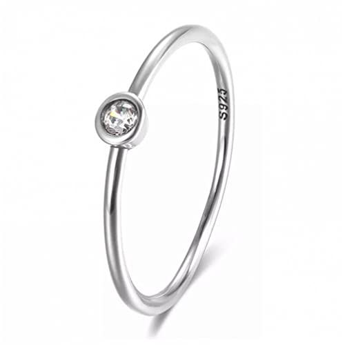 925 Sterling Silber Clear Zirkonia Finger Ring Frauen Verlobungs Ehering Judenly Judenly von ZCCZJS