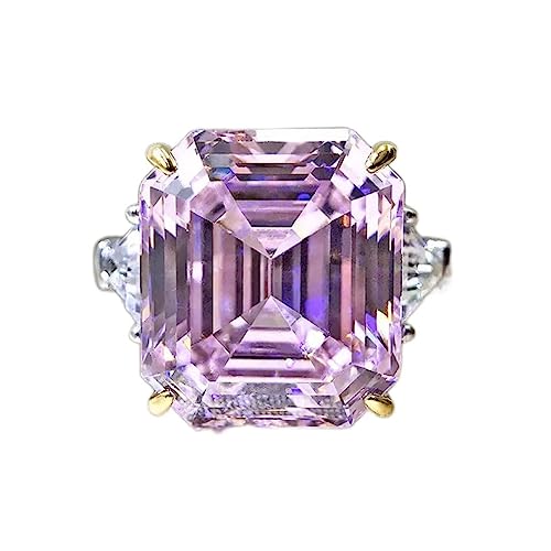 925 Sterling Silber Sparkling 14 * 16 mm Carbon Diamond Topaz Eheringe für Frauen Schmuck von ZCCZJS