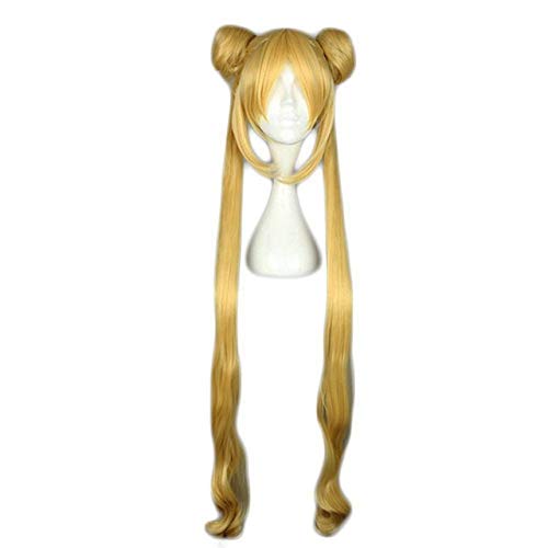 Cosplay wig Anime Sailor Moon Tsukino Usagi Perücken Cosplay Kostüm Frauen Lange hitzebeständige synthetische Haare Halloween Party Perücken 2 Cosplay wig Anime Sailor Moon Tsukino Usagi Perücken Cosplay Kostüm Frauen Lange hitzebeständige synthetische Haare Halloween Party Perücken 2 von ZCCZJS