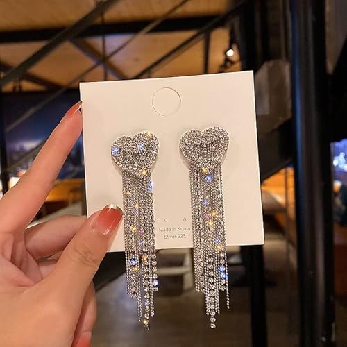 Farb Quasten Ohrringe für Frauen übertriebene lange Ohrringe Hochzeit Schmuck Geburtstag Geschenk von ZCCZJS