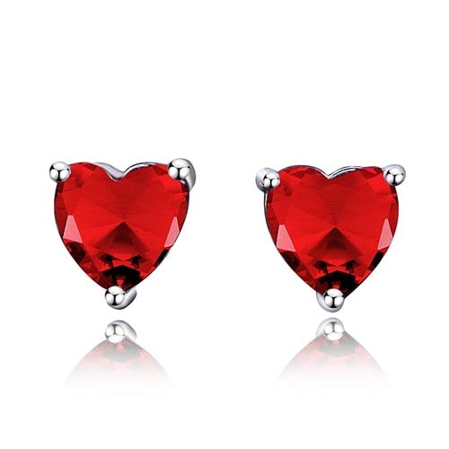 Frauenohrohrringe echt 925 Sterling Silberschmuck Ohrringe mit Stones Hochzeitsfeier Geburtstagsgeschenke für Mädchen von ZCCZJS