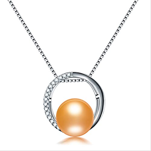 Natural Süßwasserperlen Halskette Zirkon Anhänger Schmuck für Frauen in China von ZCCZJS