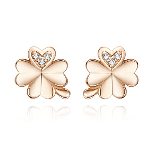 Ohrringe echte asymmetrische Herz -Reifen -Ohrringe für Frauen Ohrringgeschenk von ZCCZJS