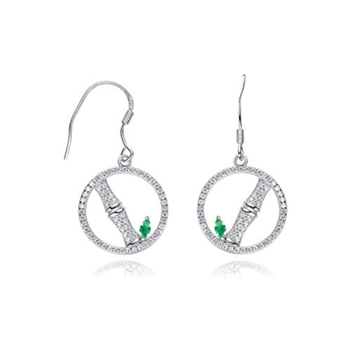 Ohrringe für Frauen, einfaches Design Bambusohrringe weibliche Ohrringe Schmuck Wildschmuck, Tablett, von ZCCZJS