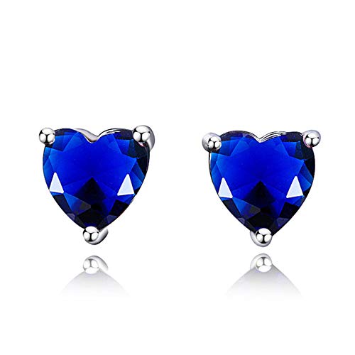 Ohrringe für Frauen romantisches Herz 925 Silberschmuck Ohrring mit kreierten Edelstein -Topaz Stones Party Hochzeitsgeburtstagsgeschenke Ohrringe für Frauen romantisches Herz 925 Silberschmuck Ohrring mit kreierten Edelstein -Topaz Stones Party Hochzeitsgeburtstagsgeschenke von ZCCZJS