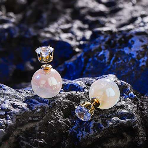Schmetterling Ohrringe für Frauen Temperament Imitation Perle eingelegtes leuchtende Ohrringe Schmetterling Ohrringe für Frauen Temperament Imitation Perle eingelegtes leuchtende Ohrringe von ZCCZJS