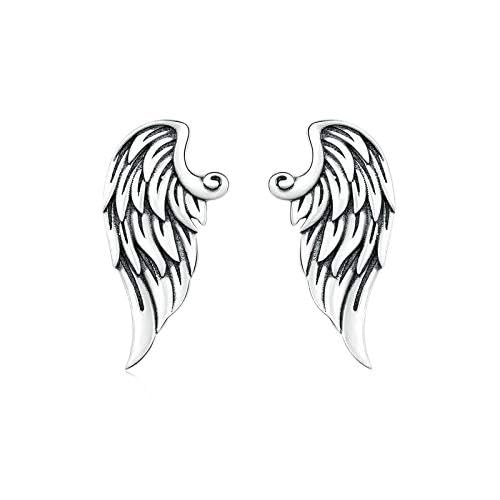 Wings Stud Ohrringe für Frauen echte Ohrstifte Fine Schmuck von ZCCZJS