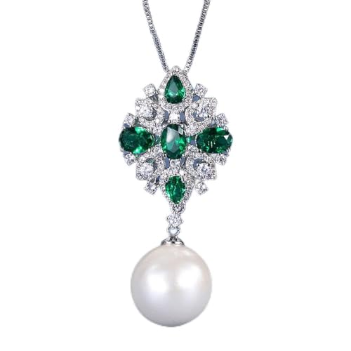 ZCCZJS 16 mm weiße große Perle Anhänger Halskette für Frauen Rubin Edelsteinschmuck in China hergestellt ZCCZJS 16 mm weiße große Perle Anhänger Halskette für Frauen Rubin Edelsteinschmuck in China hergestellt von ZCCZJS