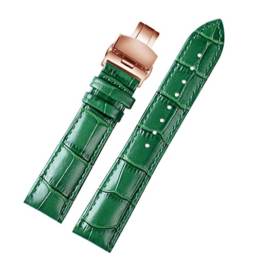 ZCCZJS 18mm 20 mm 22 mm Bambusmuster weiche Kuhwahnsinnsgurt Männer Schmetterling Schnallen Strauß Ledergrün Uhrenbandarmband ZCCZJS 18mm 20 mm 22 mm Bambusmuster weiche Kuhwahnsinnsgurt Männer Schmetterling Schnallen Strauß Ledergrün Uhrenbandarmband von ZCCZJS