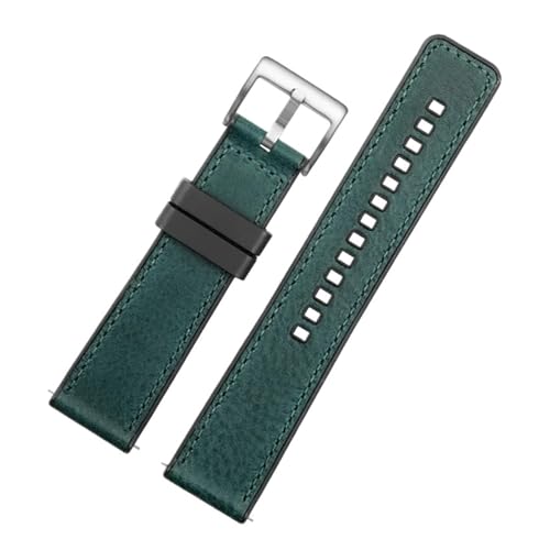 ZCCZJS 20mm 22 mm 24mm Armband kompatibel mit Panerai Breitling Italien Cowhide Watch Kette Herren Leder Uhrengurt Schnelles Detacha (schwarz schwarz, 22 mm) von ZCCZJS