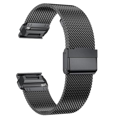 ZCCZJS 22mm 26mm Quickfit Milanese Metallgurt für Epix Gen2 Fenix7 7x Solar/6x 6xpro 5xplus Forerunner 955 Enduro 2 Watchbands ZCCZJS 22mm 26mm Quickfit Milanese Metallgurt für Epix Gen2 Fenix7 7x Solar/6x 6xpro 5xplus Forerunner 955 Enduro 2 Watchbands von ZCCZJS