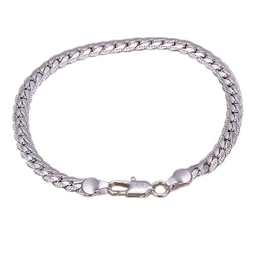 ZCCZJS 5mm Männer Schmuck Frauen Lady Kette Armbänder Hochzeitsgeschenke von ZCCZJS